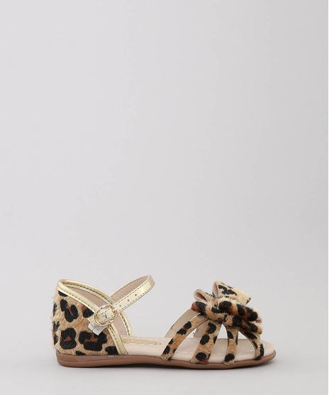 Sandalia-Infantil-com-Laco-Animal-Print-Bege-9567531-Bege_1