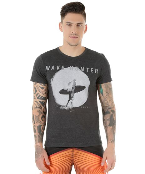 Camiseta--Wave-Hunter--Cinza-Mescla-Escuro-8511794-Cinza_Mescla_Escuro_1