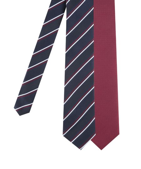 Kit-de-2-Gravatas-em-Jacquard-Multicor-8427614-Multicor_1 Kit-de-2-Gravatas-em-Jacquard-Multicor-8427614-Multicor_1