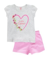 Conjunto-de-Blusa-Cinza-Mescla---Short-Rosa-8518339-Rosa_1