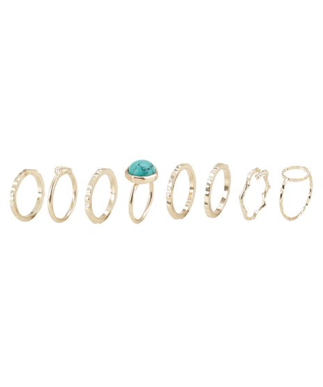 Kit-de-8-Aneis-Dourado-8439373-Dourado_1