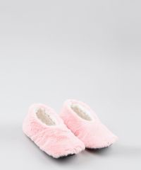 Pantufa-Feminina-em-Pelucia-Rosa-Claro-9403653-Rosa_Claro_2