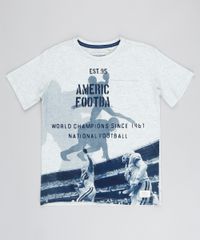 Camiseta-Infantil-Futebol-Americano-com-Bolso-Manga-Curta-Gola-Careca-Cinza-Mescla-Claro-9038315-Cinza_Mescla_Claro_1