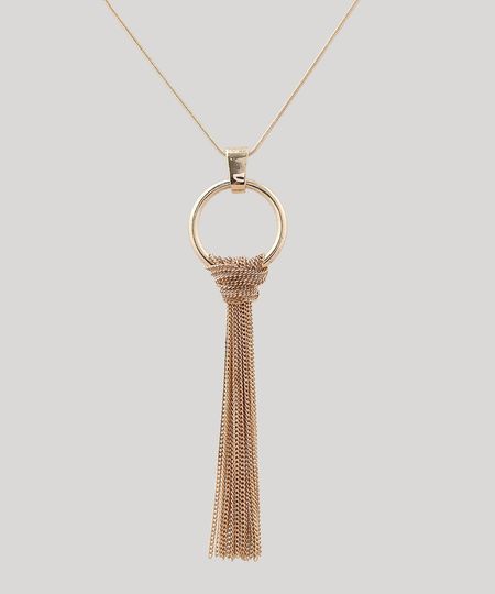 Colar-Feminino-Longo-com-Franjas-Dourado-8677860-Dourado_1