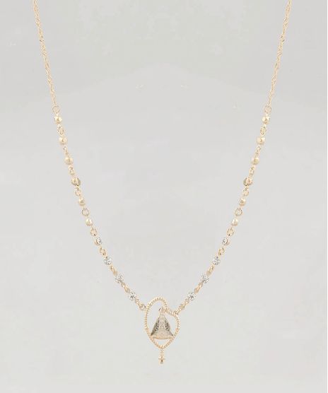 Colar-Feminino-com-Pingente-Nossa-Senhora-Dourado-8944244-Dourado_1