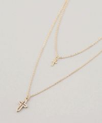 Colar-Feminino-Duplo-com-Cruzes-Dourado-9437659-Dourado_3