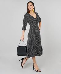 Vestido-Feminino-Midi-Estampado-Poa-Manga-3-4-Preto-9444186-Preto_3 Vestido-Feminino-Midi-Estampado-Poa-Manga-3-4-Preto-9444186-Preto_3