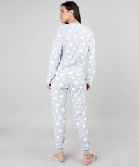 Pijama-de-Inverno-Feminino-em-Fleece-Coelho-Manga-Longa-Cinza-9370797-Cinza_2