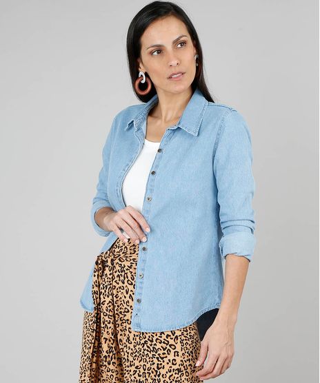 Camisa-Jeans-Feminina-Manga-Longa-Azul-Claro-9536742-Azul_Claro_1