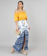 Blusa-Feminina-Cropped-Ombro-a-Ombro-com-Tassel-Amarela-9506565-Amarelo_3