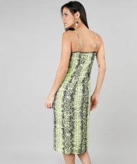 Vestido-Feminino-Midi-Estampado-Animal-Print-com-Fenda-Verde-Neon-9558702-Verde_Neon_2