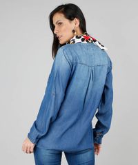 Camisa-Jeans-Feminina-com-Botoes-Metalicos-Manga-Longa-Azul-Medio-9536747-Azul_Medio_2