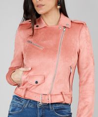 Jaqueta-Feminina-Biker-em-Suede-com-Bolsos-Rose-9414444-Rose_4