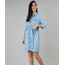Vestido-Chemise-Feminino-Jeans-com-Bolsos-Manga-7-8-Azul-Claro-9549039-Azul_Claro_1