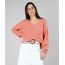 Sueter-Feminino-em-Trico-Decote-V-Coral-9426714-Coral_1