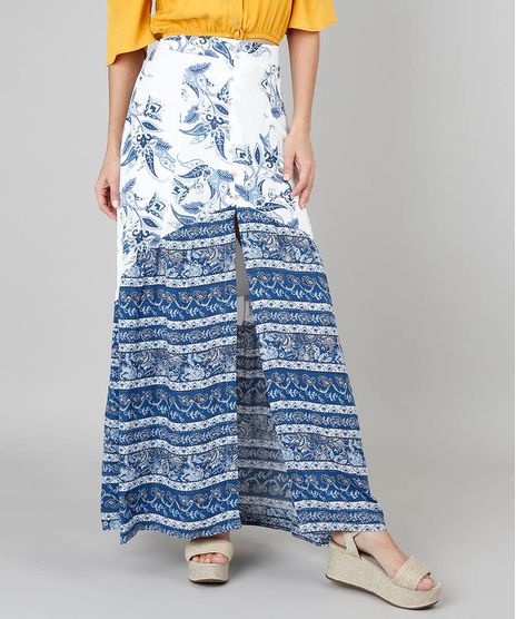 Saia-Longa-Feminina-Com-Estampa-Floral-Branca-9506566-Branco_1