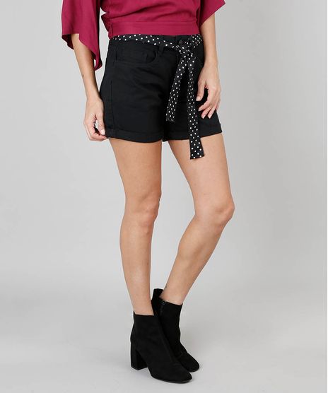 Short-Jeans-Feminino-Midi-Com-Cinto-Estampado-Preto-9562943-Preto_1
