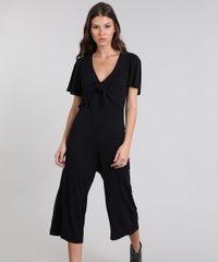 Macacao-Feminino-Pantacourt-com-Laco-Manga-Curta-Preto-9503779-Preto_1