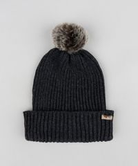 Gorro-Masculino-Canelado-com-Pompom-Cinza-Mescla-Escuro-8903313-Cinza_Mescla_Escuro_1
