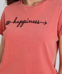 Blusa-Feminina-com-Estampa-Flocada-com-Brilho-Manga-Curta-Coral-9502014-Coral_4