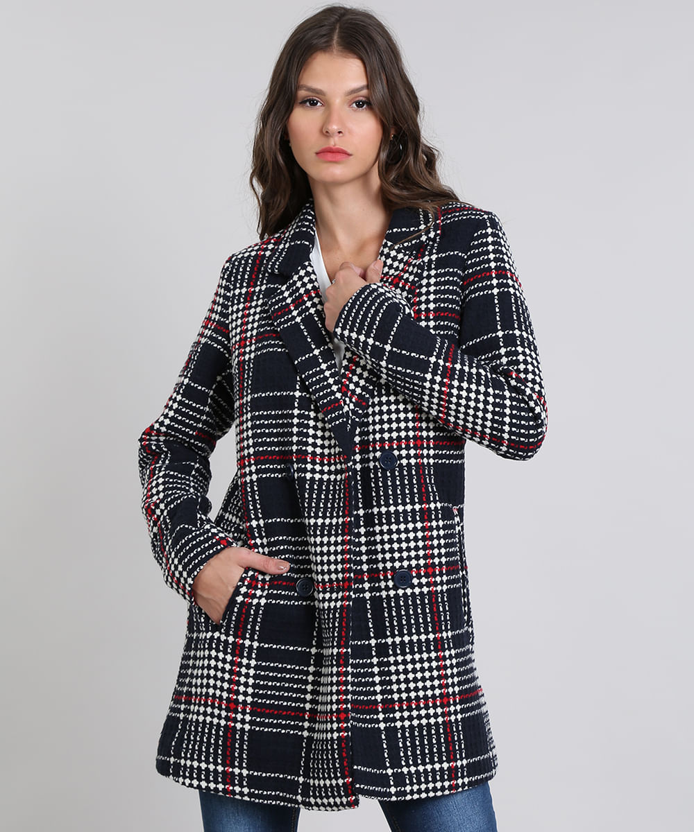 casaco feminino tweed