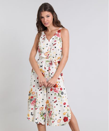 Macacao-Feminino-Pantacourt-Estampado-Floral-Bege-Claro-9505786-Bege_Claro_1