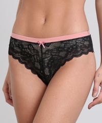 Calcinha-Biquini-em-Renda-com-Laco-Preta-9485719-Preto_1