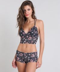 Sutia-Cropped-em-Renda-Estampado-Floral-com-Bojo-Chumbo-9485720-Chumbo_3