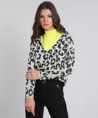Sueter-Feminino-Mullet-em-Trico-Estampado-Animal-Print-com-Brilho-Kaki-9492614-Kaki_1