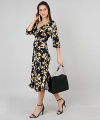Vestido-Feminino-Midi-Estampado-Floral-Manga-3-4-Preto-9444185-Preto_3 Vestido-Feminino-Midi-Estampado-Floral-Manga-3-4-Preto-9444185-Preto_3