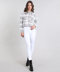 Jaqueta-Feminina-em-Trico-Felpado-Xadrez-com-Brilho-Branca-9437215-Branco_3