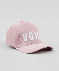 Bone-Feminino-Aba-Curva--Voila--em-Veludo-Cotele-Rose-9526742-Rose_3