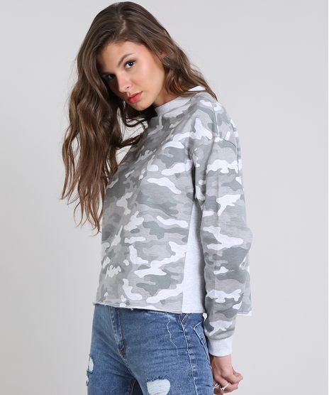 Blusao-Feminino-em-Moletom-Estampado-Camuflagem-Cinza-Mescla-Claro-9506224-Cinza_Mescla_Claro_1