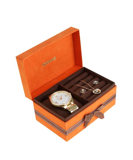 Kit-de-Relogio-Analogico-Seculus-Feminino---Colar---Brinco---53002LPSGDS1K-Dourado-8413821-Dourado_1
