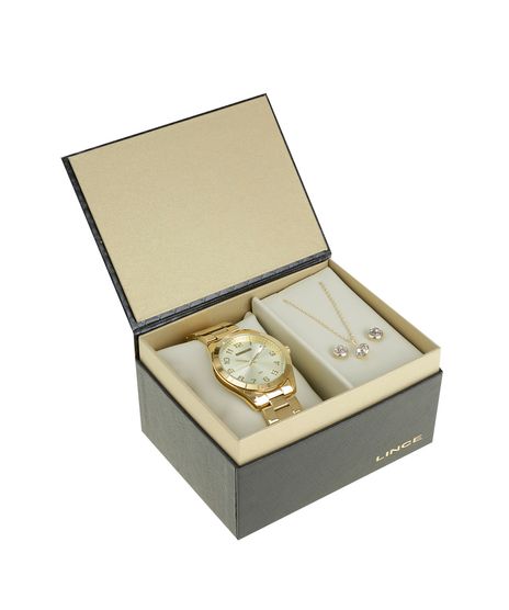 Kit-de-Relogio-Analogico-Lince-Feminino---Colar---Brinco---LRG4342L-C2KX-Dourado-8505933-Dourado_1
