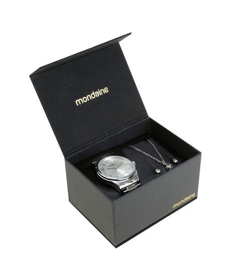 Kit-de-Relogio-Analogico-Mondaine-Feminino---Colar---Brinco---83317L0MKNE1K-Prateado-8506875-Prateado_1