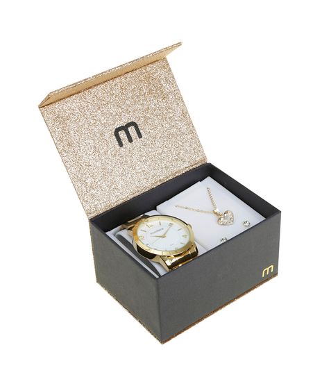 Kit-de-Relogio-Analogico-Mondaine-Feminino---Colar---Brinco----53506LPMGDE1K-Dourado-8523392-Dourado_1
