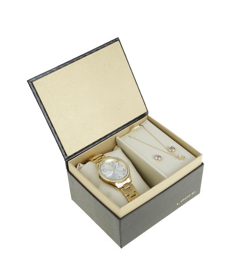 Kit-de-Relogio-Analogico-Lince-Feminino---Colar---Brinco---LRG4283L2-K189S2KX-Dourado-8523784-Dourado_1
