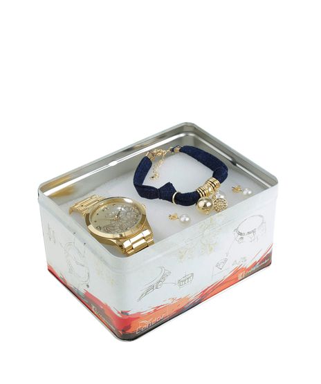 Kit-de-Relogio-Analogico-Condor-Feminino---Pulseira---Brinco---CO2039ACK4X-Dourado-8536669-Dourado_1