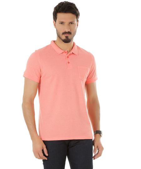 Polo-em-Piquet-com-Bolso-Coral-8439697-Coral_1 Polo-em-Piquet-com-Bolso-Coral-8439697-Coral_1