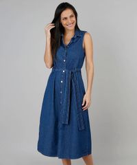 Vestido-Jeans-Feminino-Midi-Sem-Manga-Azul-Escuro-9539279-Azul_Escuro_1