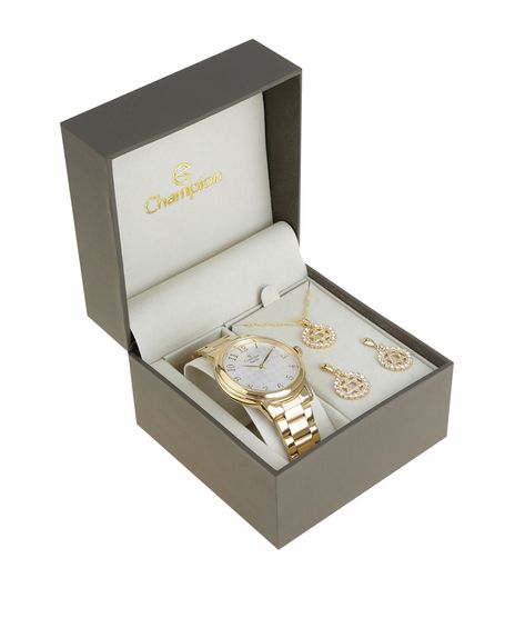 Kit-de-Relogio-Champion-Feminino-Analogico---Colar---Brinco---CN26368H-W-Dourado-8523665-Dourado_1
