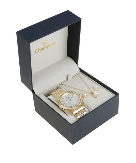 Kit-de-Relogio-Champion-Feminino-Analogico---Colar---Brinco---CH24704H-W-Dourado-8523623-Dourado_1