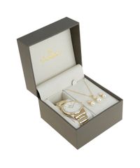 Kit-de-Relogio-Champion-Feminino-Analogico---Colar---Brinco---CH24740H-W-Dourado-8523644-Dourado_1