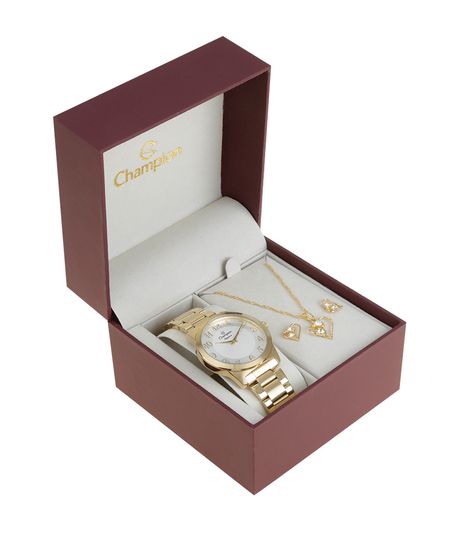 Kit-de-Relogio-Champion-Feminino-Analogico---Colar---Brinco---CN26386H-W-Dourado-8523662-Dourado_1