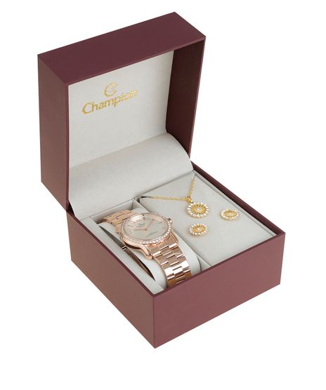 Kit-de-Relogio-Champion-Feminino-Analogico---Colar---Brinco---CH25703Z-W-Rose-8523632-Rose_1