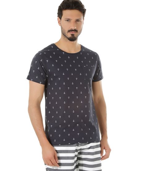 Camiseta-Estampada-de-Ancoras-Azul-Marinho-8438598-Azul_Marinho_1