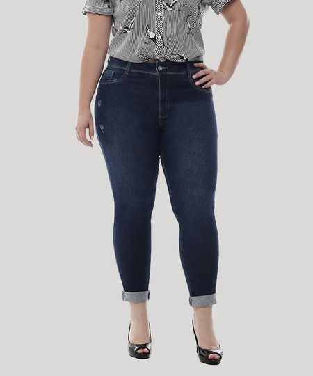 calça cropped feminina plus size