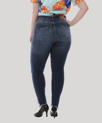Calca-Jeans-Feminina-Cigarrete-Barra-Desfiada-com-Strass-Plus-Size--Azul-Medio-9582665-Azul_Medio_2
