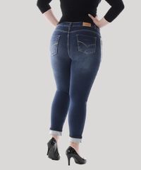 Calca-Cropped-Jeans-Feminina-com-Faixa-Animal-Print-Plus-Size--Azul-Escuro-9582666-Azul_Escuro_2